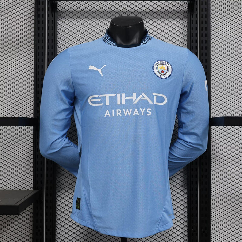 Manchester City Home 24/25 Player Version LS - Pro Soccer Jersey