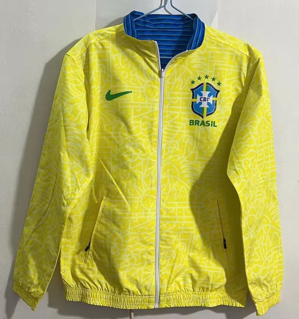 Brazil 24/25 Windbreaker Jacket - Pro Soccer Jersey