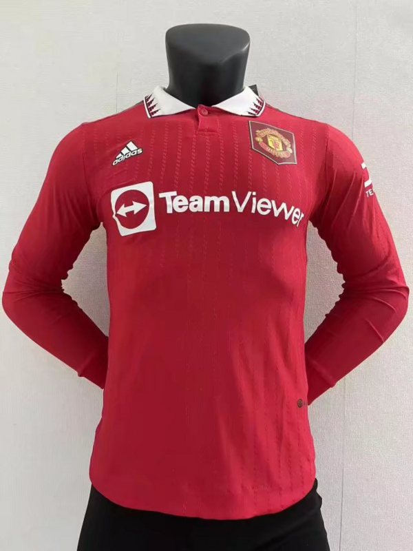 Manchester United Away 22/23 Player Version LS - Pro Soccer Jersey
