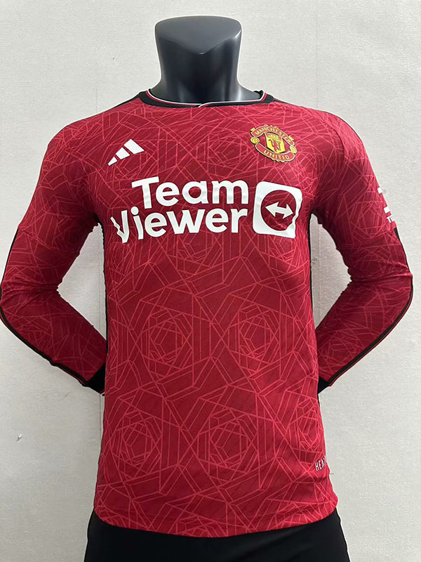 Manchester United Home 23/24 Player Version LS - Pro Soccer Jersey