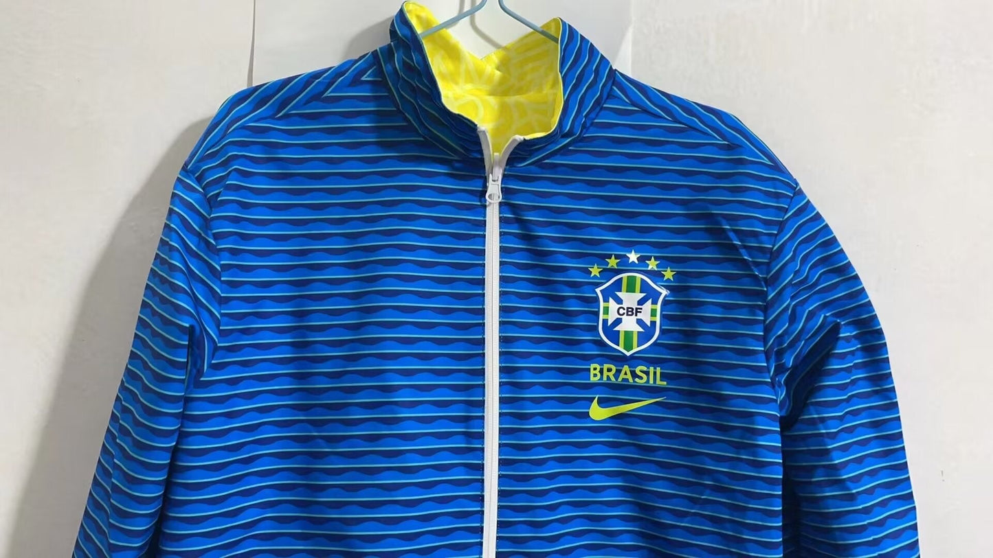 Brazil 24/25 Windbreaker Jacket - Pro Soccer Jersey