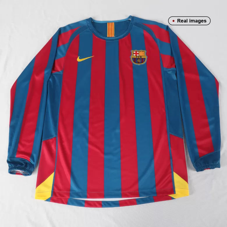 2005/2006 FC Barcelona Iconic Home shirt : Thaï Quality Long Sleeve