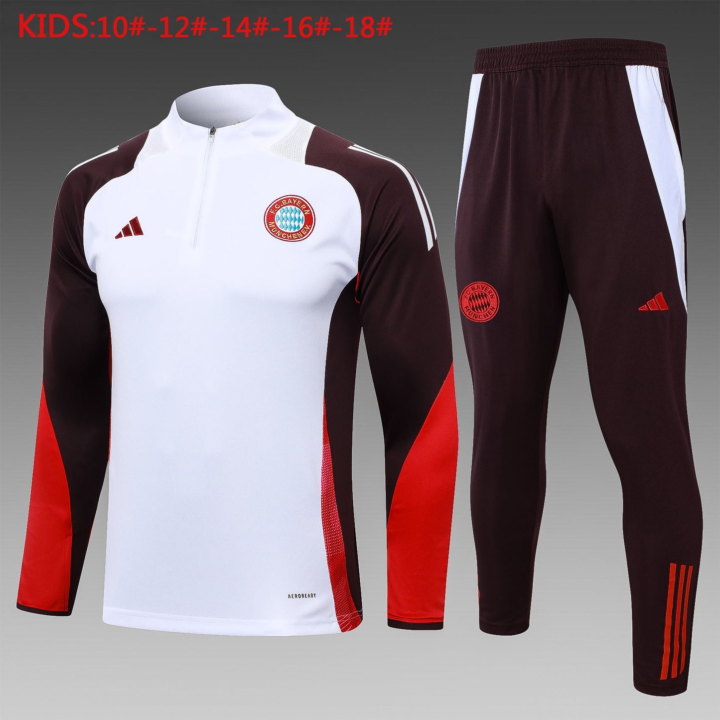 Bayern Munich Tracksuit 24/25 White - Pro Soccer Jersey