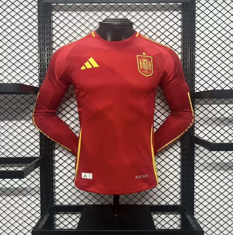 24-25 Player Spain Home Long Sleeves