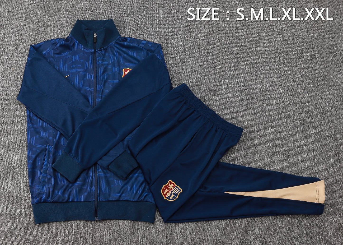 Barcelona 24/25 Tracksuit With Cowl - Pro Soccer Jersey