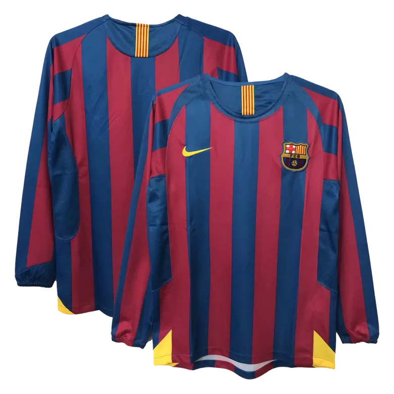 2005/2006 FC Barcelona Iconic Home shirt : Thaï Quality Long Sleeve