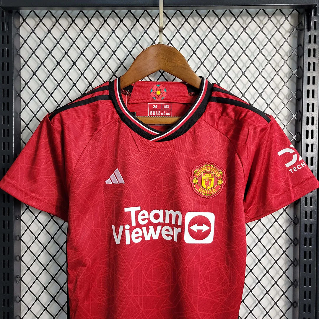 2023/2024 Man United Home Set Kids Size : Thaï Quality - Pro Soccer Jersey