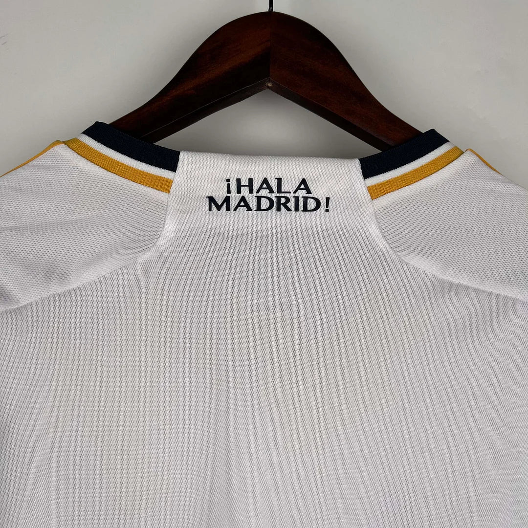 2023/2024 FC Real Madrid home shirt Long Sleeves : Thaï Quality - Pro Soccer Jersey