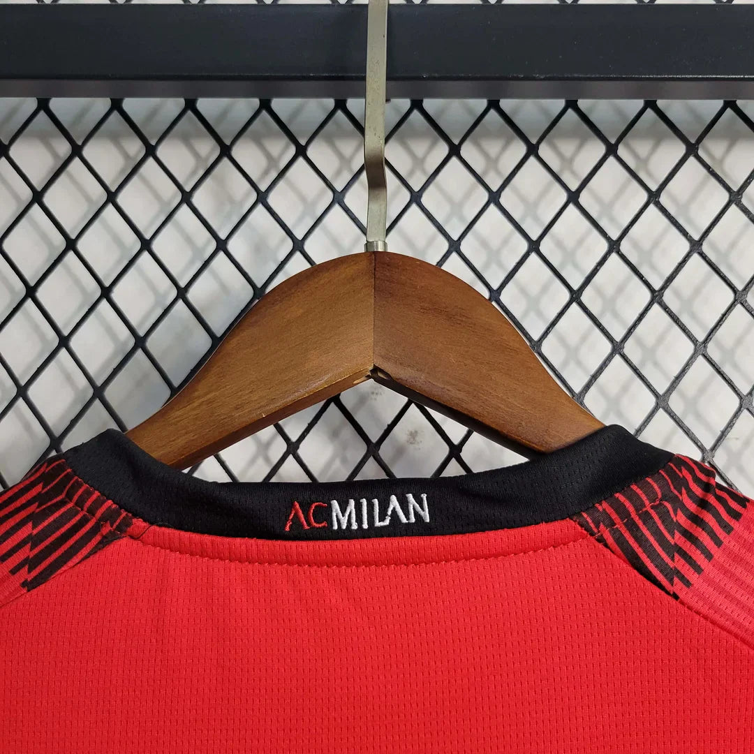 2023/2024 AC Milan Home Set Kids Size : Thaï Quality - Pro Soccer Jersey