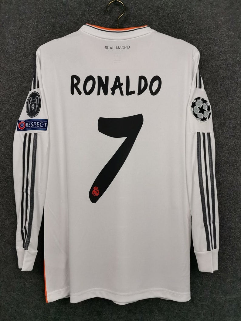 UEFA Champions League Final 2014 Real Madrid shirt Long Sleeves : Thaï Quality - Pro Soccer Jersey