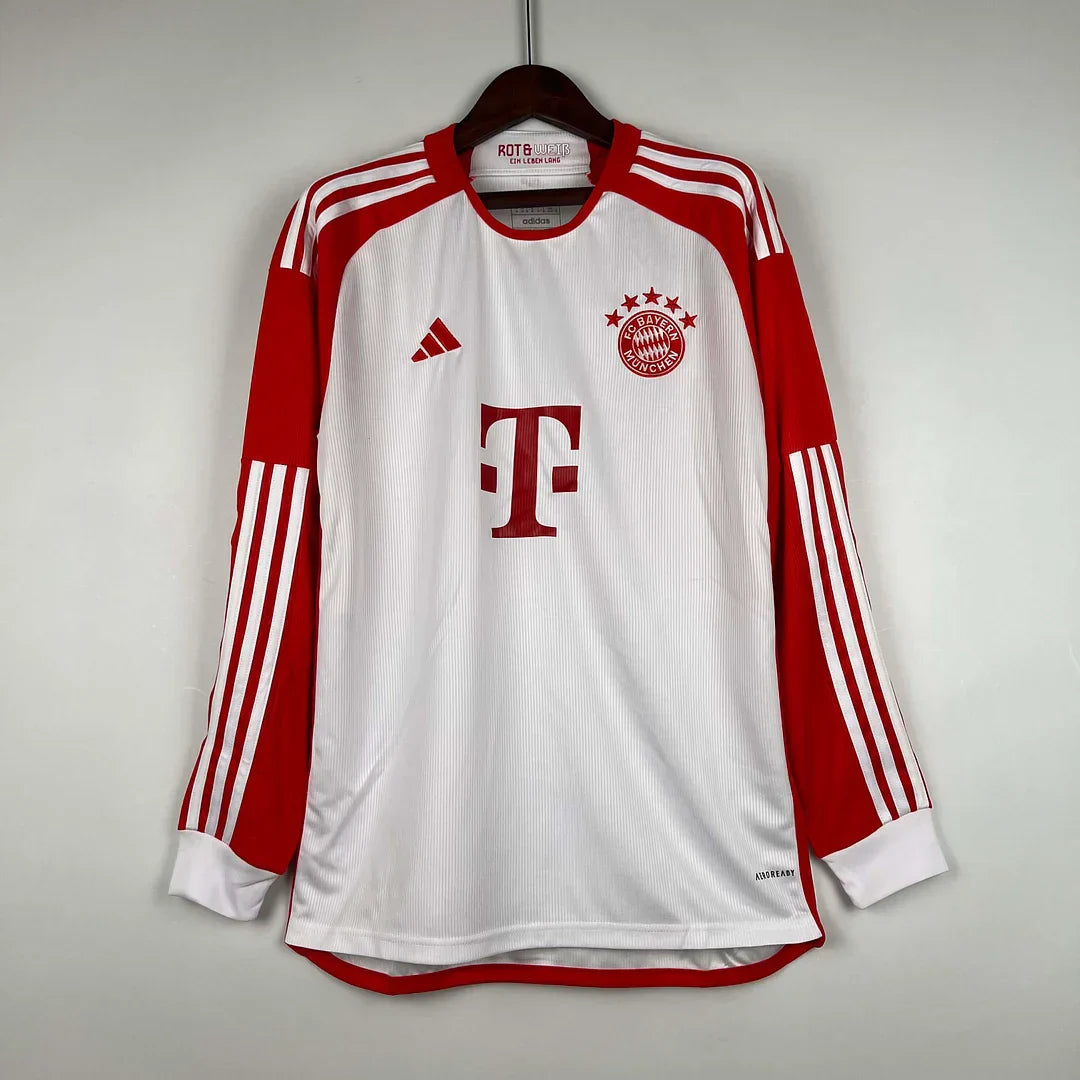 2023/2024 FC Bayern Munich Home shirt Long Sleeves : Thaï Quality - Pro Soccer Jersey