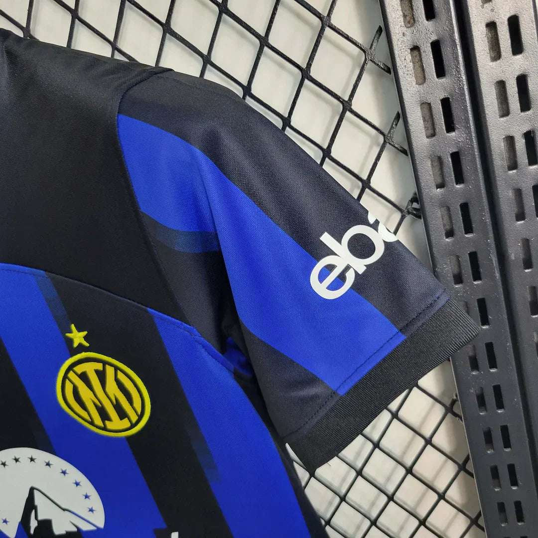 2023/2024 Internazionale Home Set Kids Size : Thaï Quality - Pro Soccer Jersey