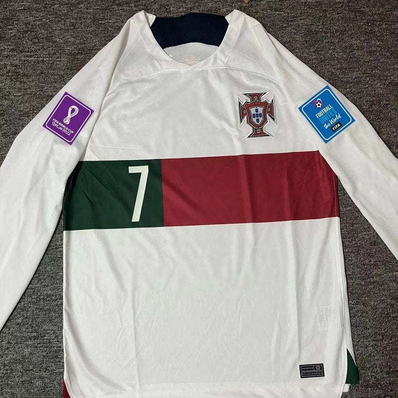 FIFA World Cup 2022 Portugal away shirt Long Sleeves : Thaï Quality - Pro Soccer Jersey