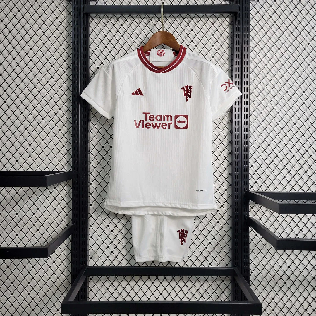 2023/2024 Man United away Set Kids Size : Thaï Quality - Pro Soccer Jersey