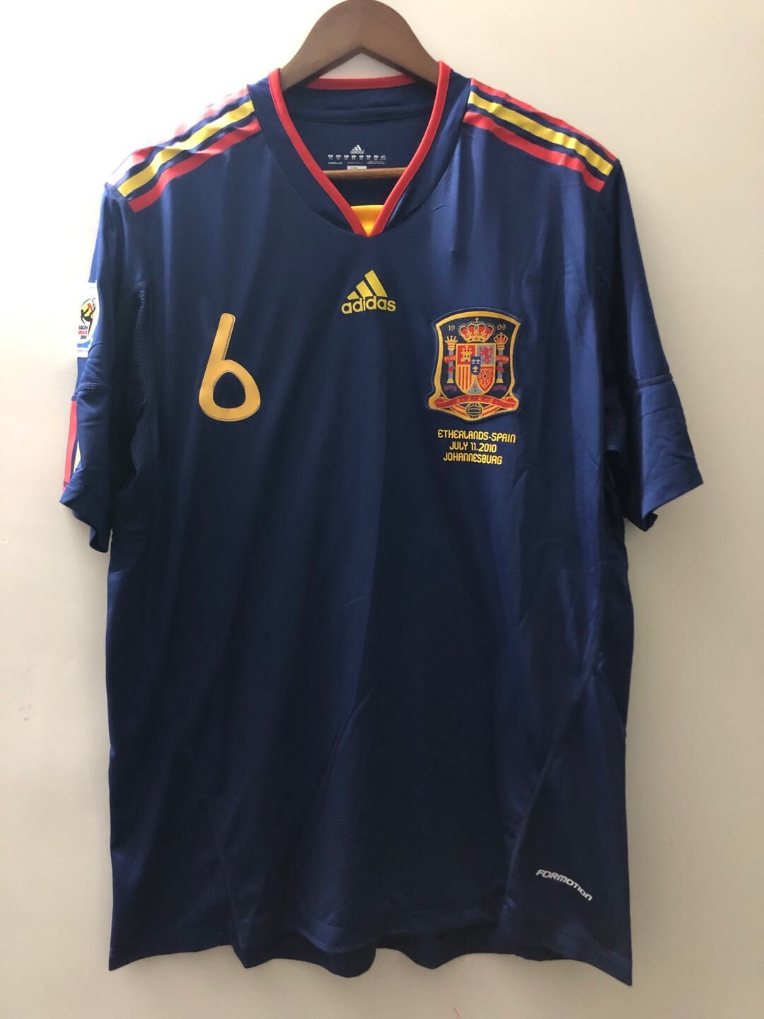 Spain away 2010 INIESTA #6