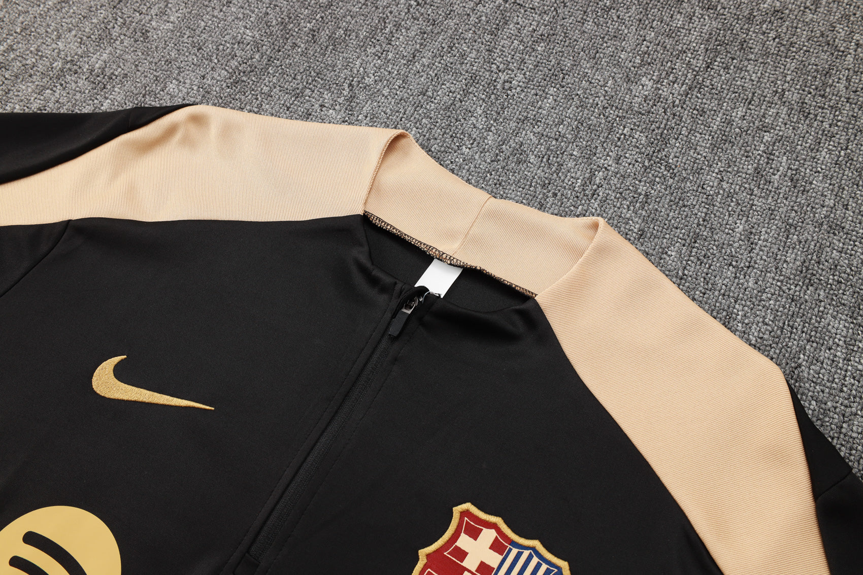 Barcelona Black 24/25 Tracksuit - Pro Soccer Jersey