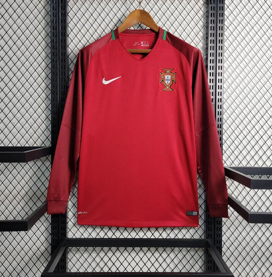 16-17 Portugal Home Long Sleeve