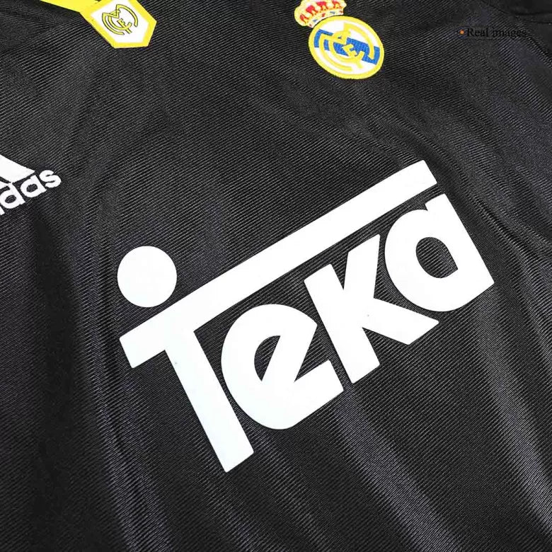 Real Madrid Retro Jersey Away Long Sleeve Soccer Shirt 99/01