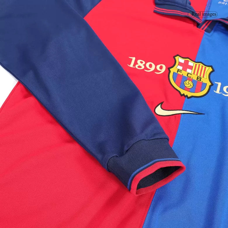 Barcelona Retro Jersey Home Soccer Shirt 1999/00 LS