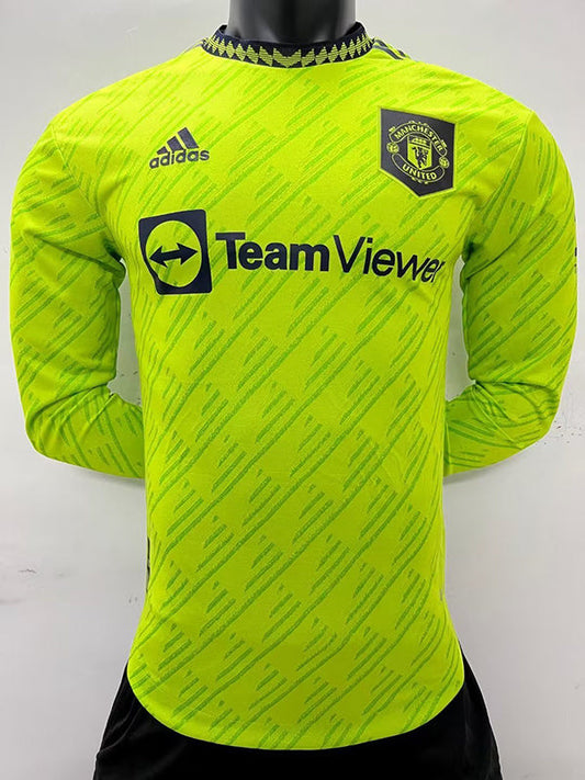 Manchester United 2nd Away 22/23 Player Version LS - Pro Soccer Jersey