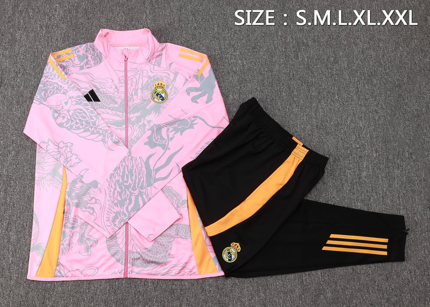Real Madrid Tracksuit 24/25 Pink - Pro Soccer Jersey