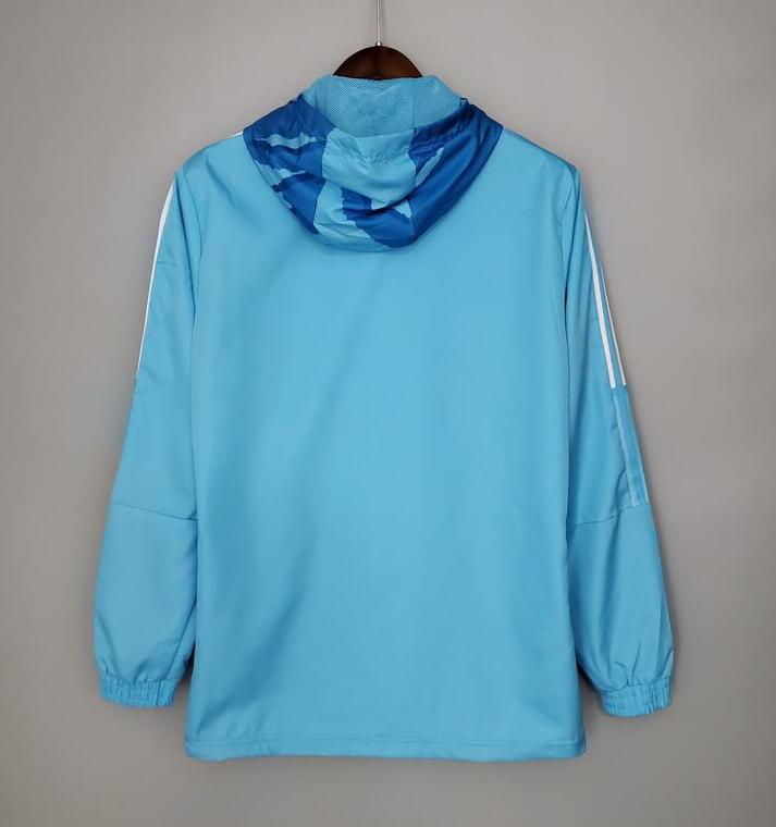 21-22 Windbreaker Real Madrid Blue Camouflage