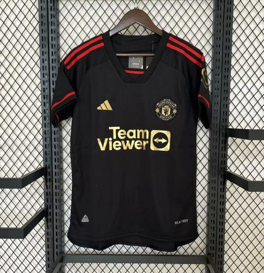 23-24 Manchester United Black Training Suit
