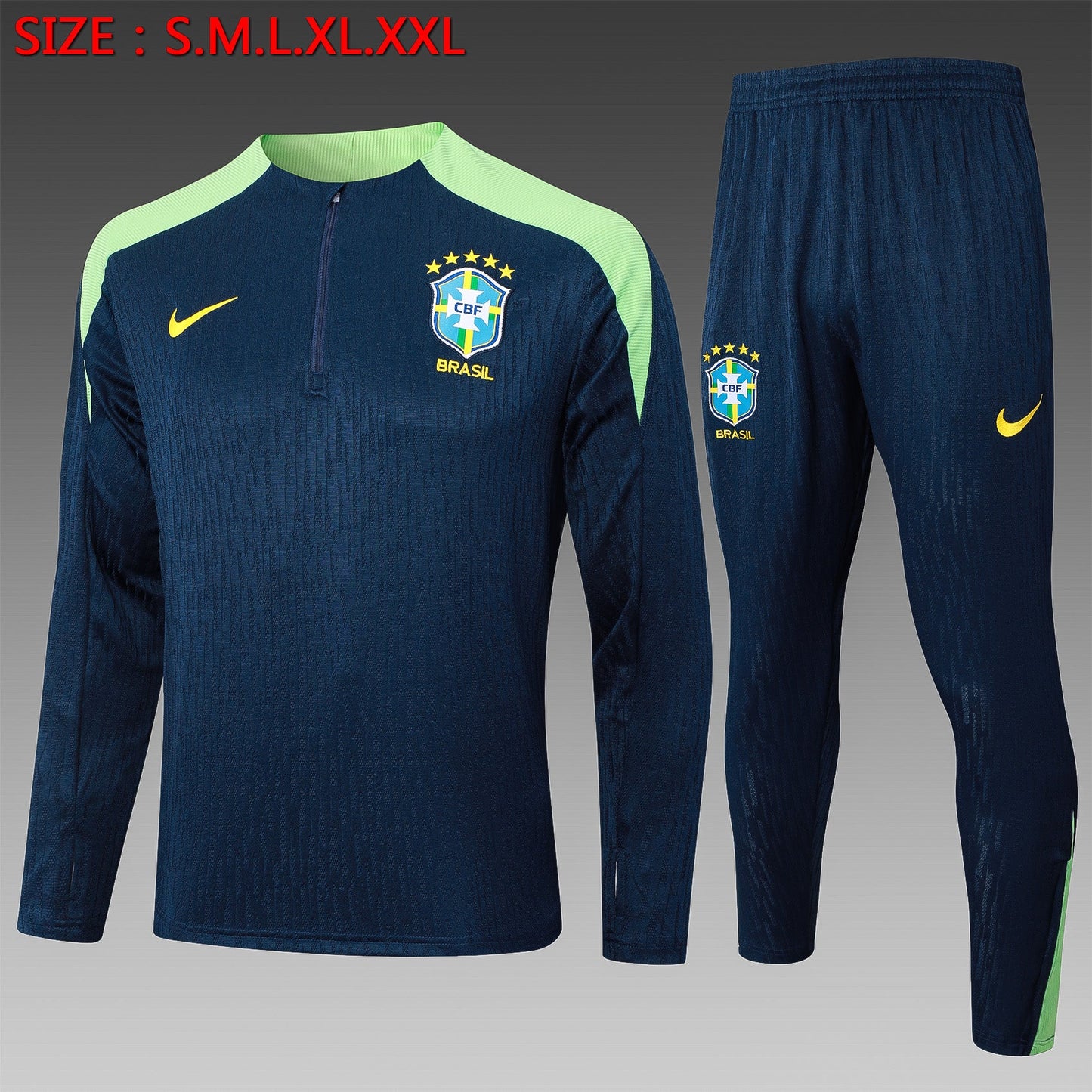 Brazil Away Tracksuit 24/25 - Pro Soccer Jersey