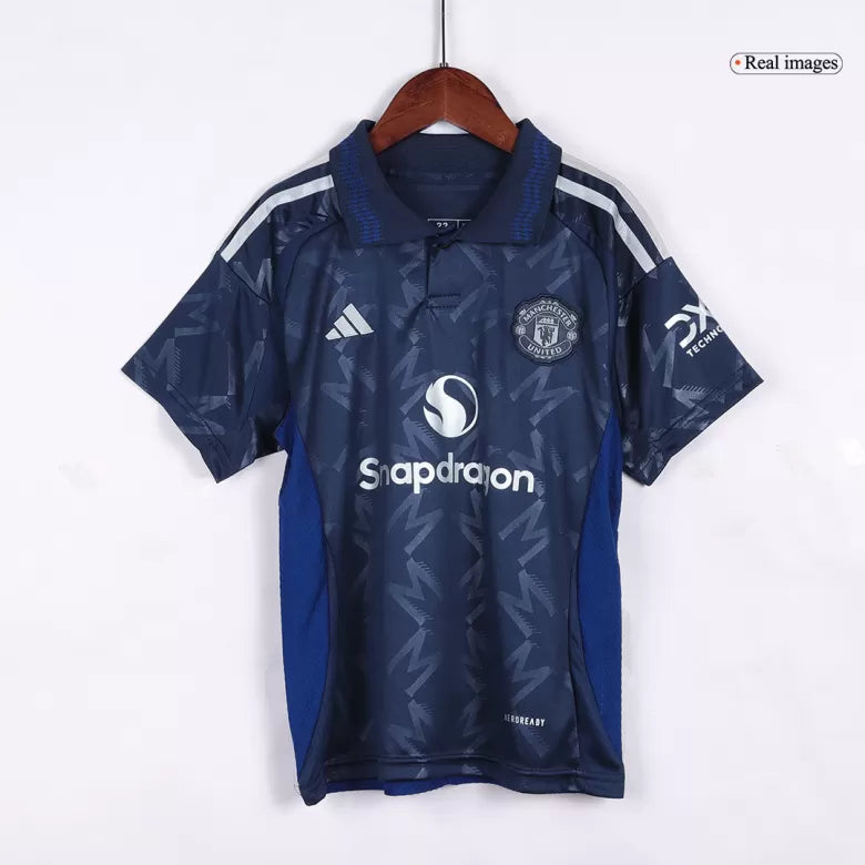 Kids Manchester United Away 24/25 Fan Version - Pro Soccer Jersey