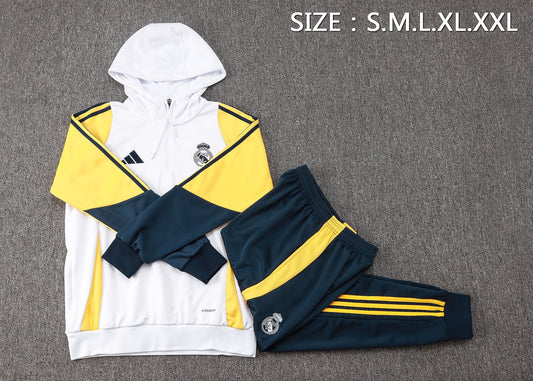 Real Madrid Tracksuit 24/25 Hoodie Version - Pro Soccer Jersey