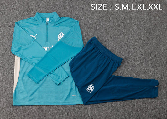Marseille Blue Tracksuit 24/25 - Pro Soccer Jersey