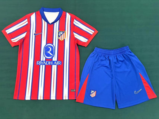 Kids Atletico Madrid Home24/25 Fan Version - Pro Soccer Jersey
