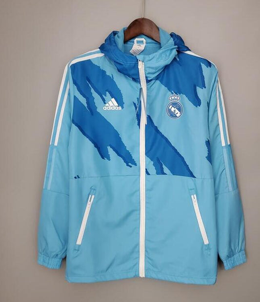 21-22 Windbreaker Real Madrid Blue Camouflage