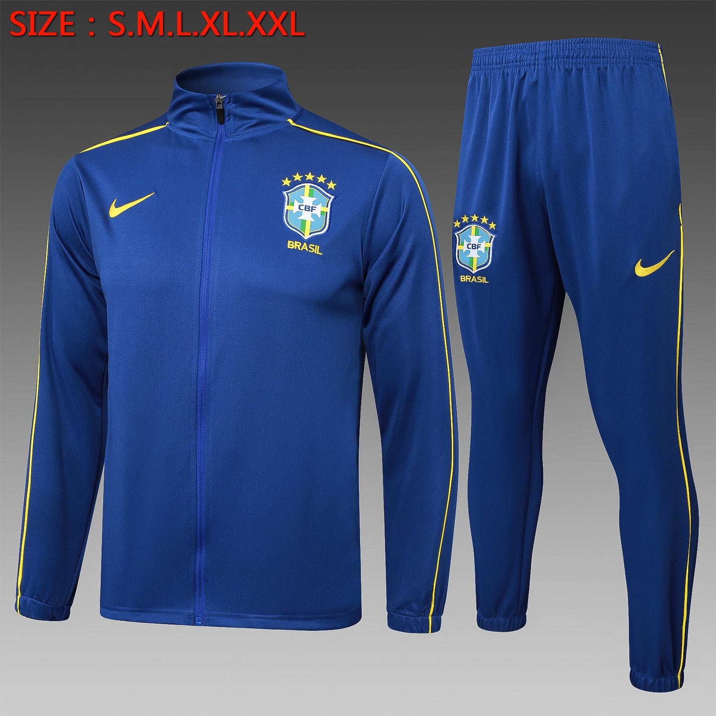 Brazil Blue Tracksuit 24/25 - Pro Soccer Jersey
