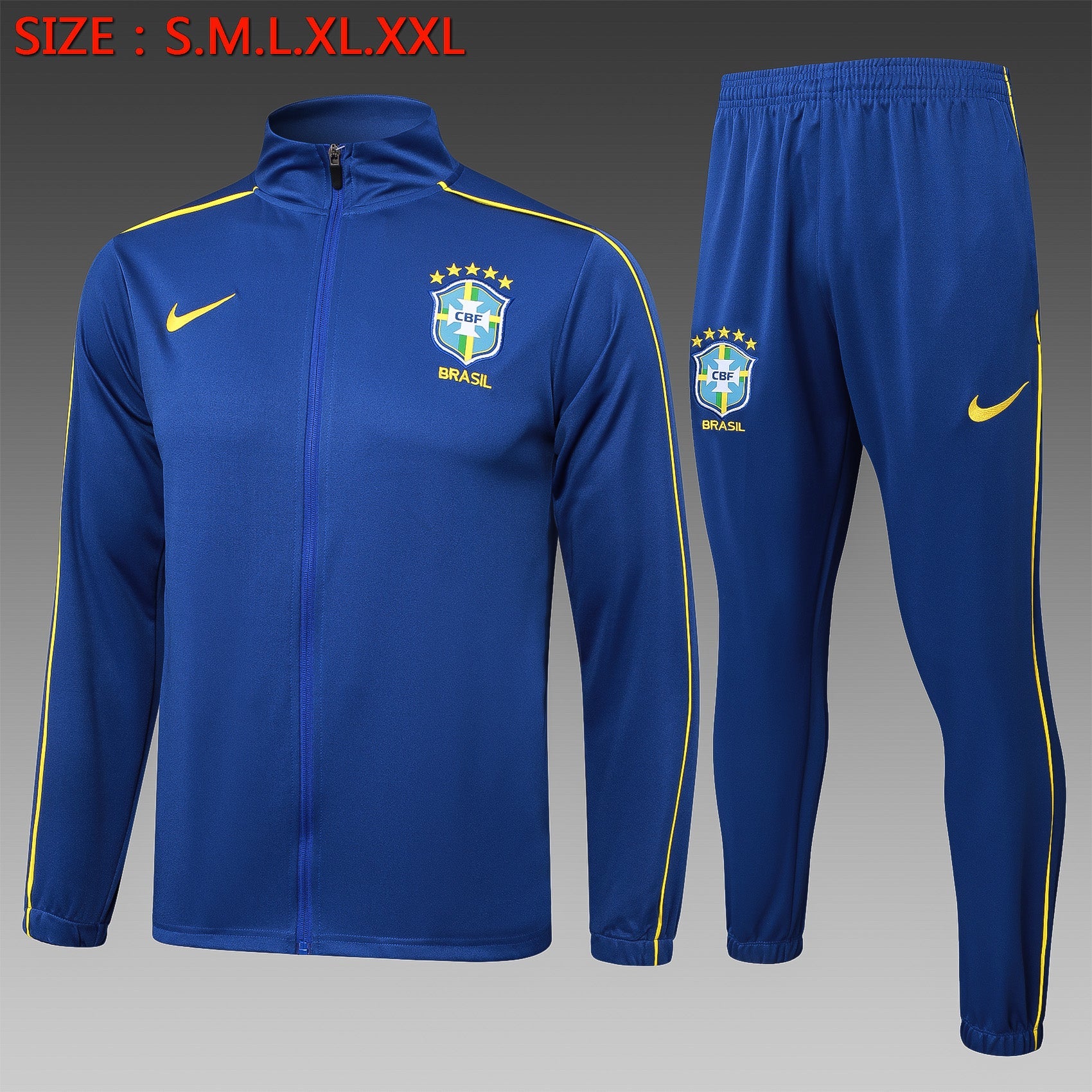 Brazil Blue Tracksuit 24/25 - Pro Soccer Jersey