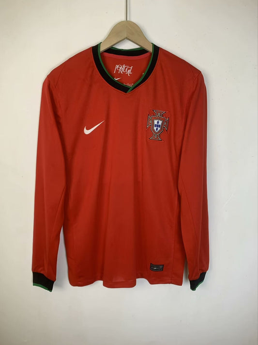 Portugal Home Euro 24 Fan Version LS - Pro Soccer Jersey