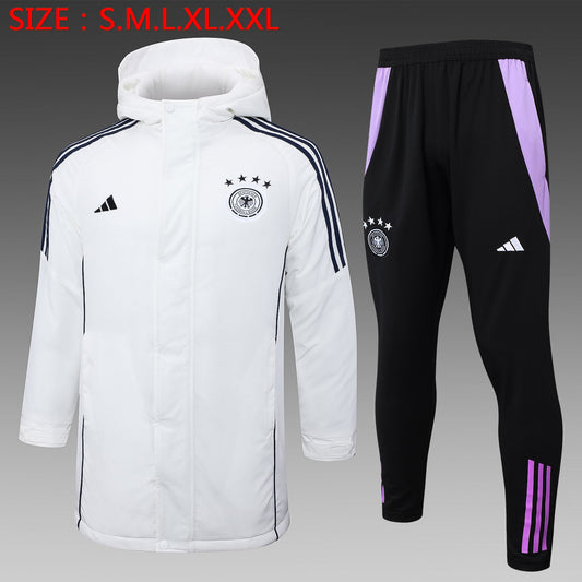 Germany Windbreaker Tracksuit 24/25 White - Pro Soccer Jersey