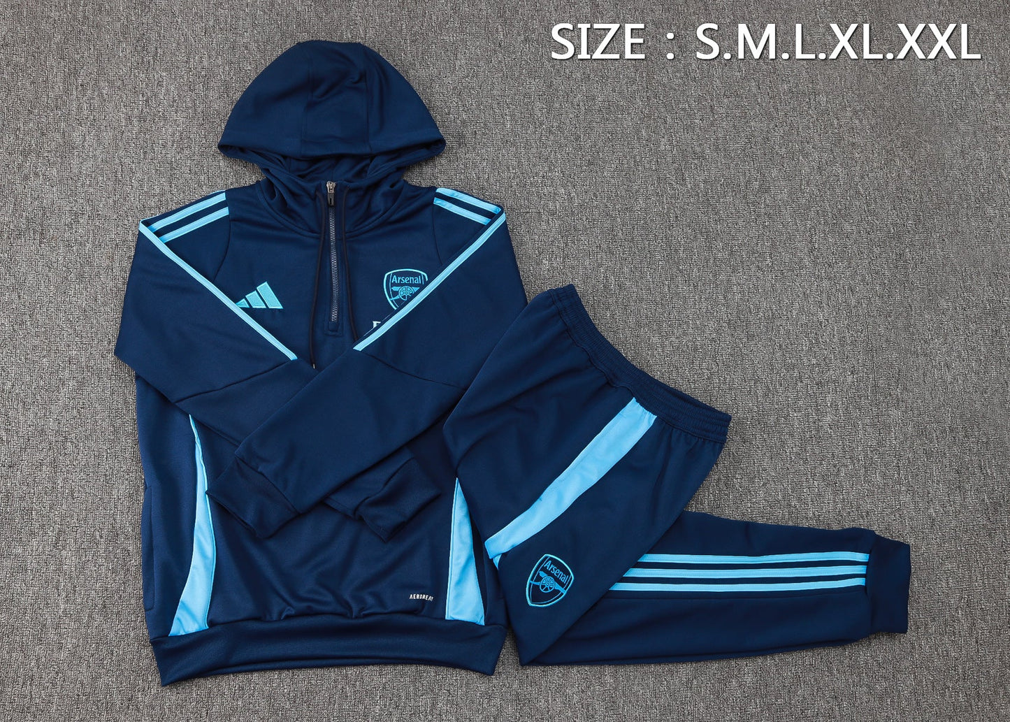 Arsenal Away Tracksuit 24/25 Hoodie Version - Pro Soccer Jersey
