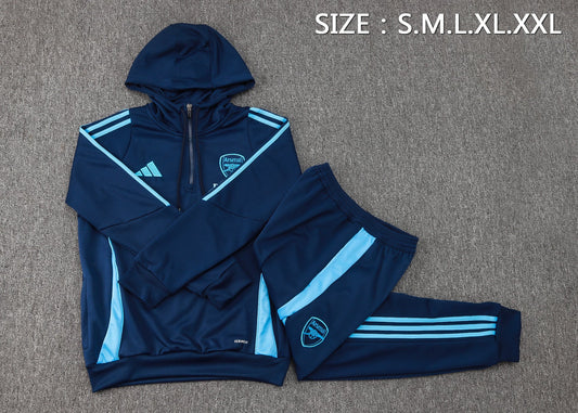 Arsenal Away Tracksuit 24/25 Hoodie Version - Pro Soccer Jersey
