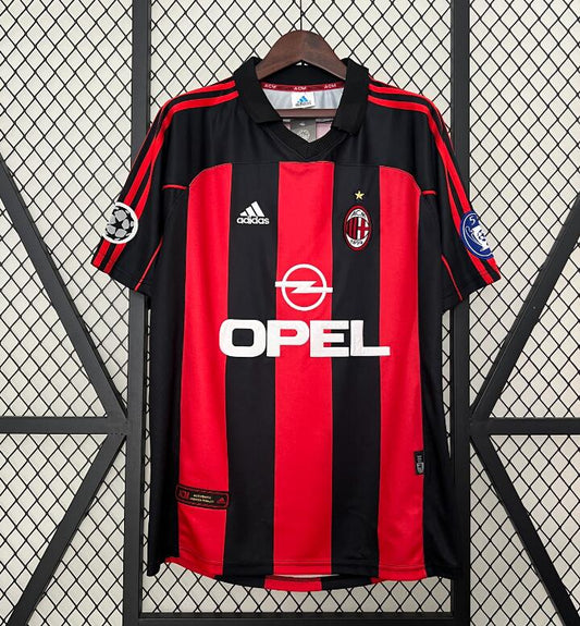 00-01 AC Milan Home UEFA Champions League