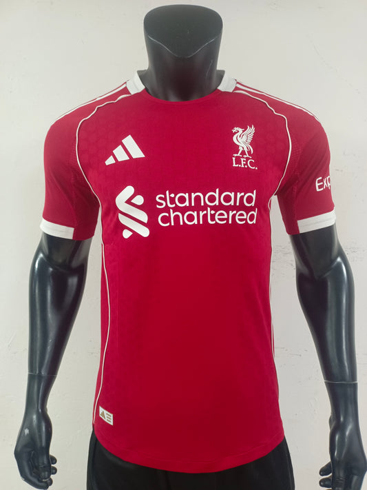 2025/2026 Player Version Liverpool Home Football Shirt