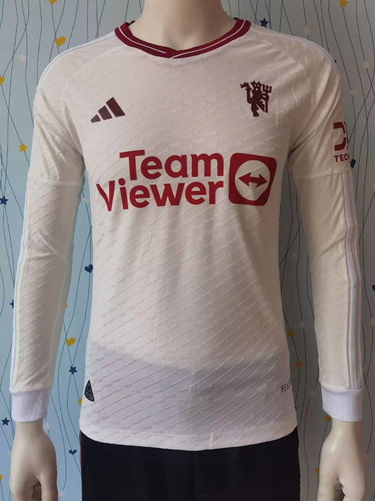 Manchester United Away 23/24 Player Version LS - Pro Soccer Jersey