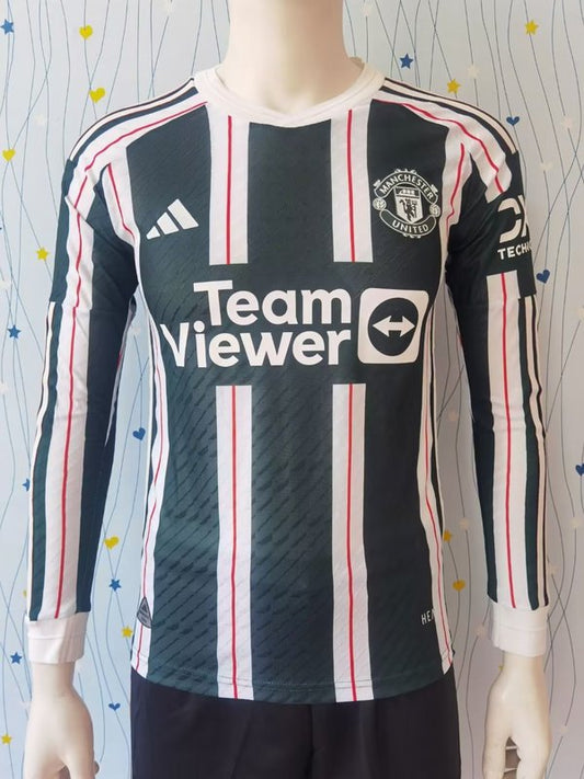 Manchester United Away 23/24 Player Version LS - Pro Soccer Jersey