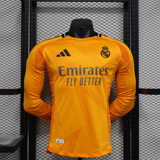 Real Madrid Away 24/25 Player Version LS - Pro Soccer Jersey