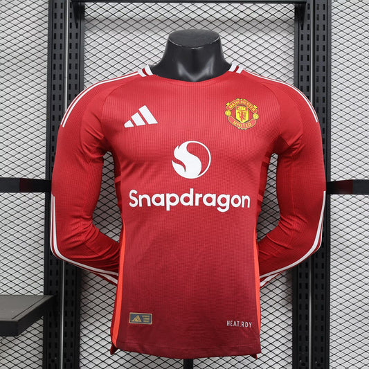 Manchester United Home 24/25 Player Version LS - Pro Soccer Jersey