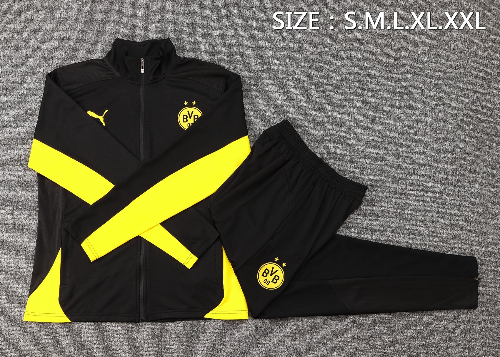 BVB Dortmund Iconic Black/Yellow Tracksuit 24/25 - Pro Soccer Jersey