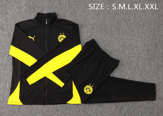 BVB Dortmund Iconic Black/Yellow Tracksuit 24/25 - Pro Soccer Jersey