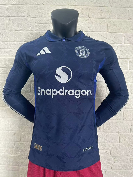 Manchester United Away 24/25 Player Version LS - Pro Soccer Jersey