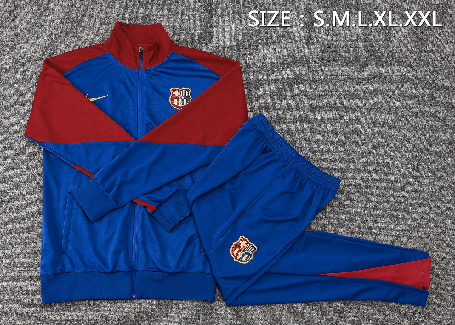 Barcelona Tracksuit 24/25 Fully Blue - Pro Soccer Jersey