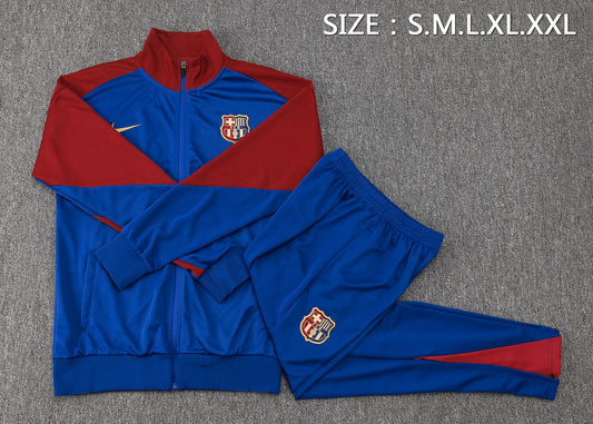 Barcelona Tracksuit 24/25 Fully Blue - Pro Soccer Jersey